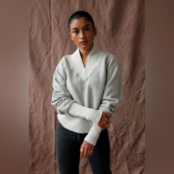 Agolde Klara Sweatshirt Grey Heather size S - Picture 1 of 11